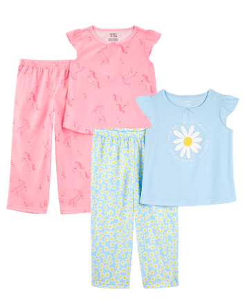 Toddler 4-Piece Loose Fit Pajamas, 