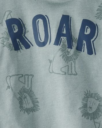 Baby 2-Piece Roar Dinosaur Hooded Tee & Jogger Pant Set, 
