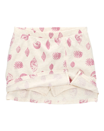 Girls Seashell Golf Skort - Ivory, 