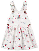 White - Baby Floral Print Jumper Dress