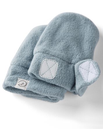 Baby 
2-Pack Recycled Fleece Hat and Mittens Set
, 