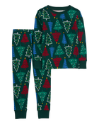 Toddler 4-Piece Christmas 100% Snug Fit Cotton Pajamas, image 2 of 6 slides