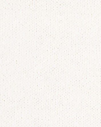 Toddler Girl Scalloped Trim Cardigan Sweater - Ivory, 