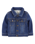 Baby Classic Knit-Like Denim Jacket, image 1 of 4 slides