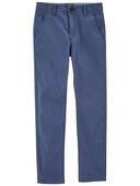 Blue - Kid Skinny Fit Tapered Chino Pants