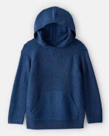 Boys Hooded Sweater - Blue, 
