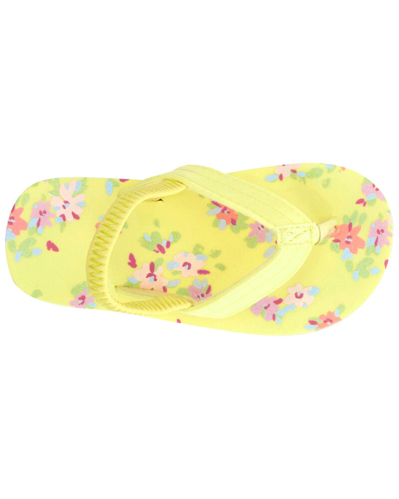 Floral Print Flip-Flops, image 4 of 8 slides