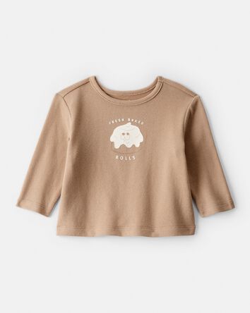 Baby Boy Baked Rolls Long-Sleeve Tee - Brown, 