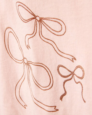 Toddler Girl Bow Short-Sleeve Graphic Tee - Pink, 