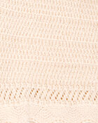 Baby Crotchet Knit Shorts - Ivory, image 4 of 5 slides