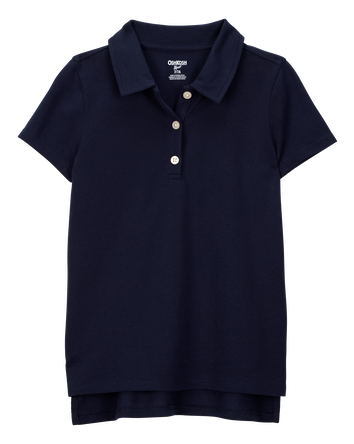 Kid Pique Uniform Polo Shirt - Navy, 