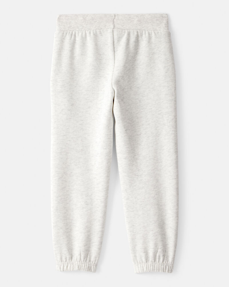 Toddler Girl Cotton Joggers - Grey, image 2 of 4 slides