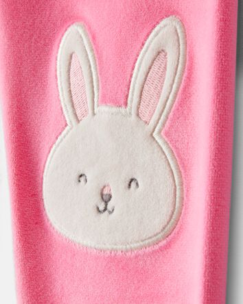 Toddler Girl Bunny DreamPlush Snug Fit 2-Piece Pajamas - Pink, 