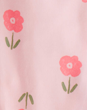 Toddler 2-Piece Floral Loose Fit Coat-Style Pajamas - Pink, 