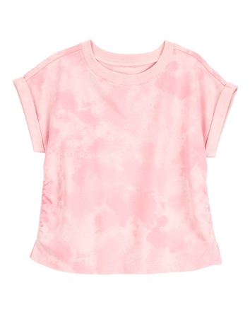 Kid Cloud Dye Cinched Tee - Pink, 