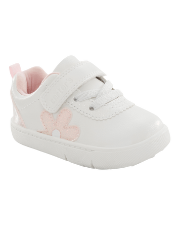  Every Step® First Walker  Flower Casual Sneakers - White, 