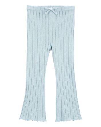 Baby Sweater Knit Pull-On Flare Pants - Blue, 