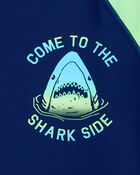 Kid Colorblock Shark Rashguard , image 2 of 2 slides
