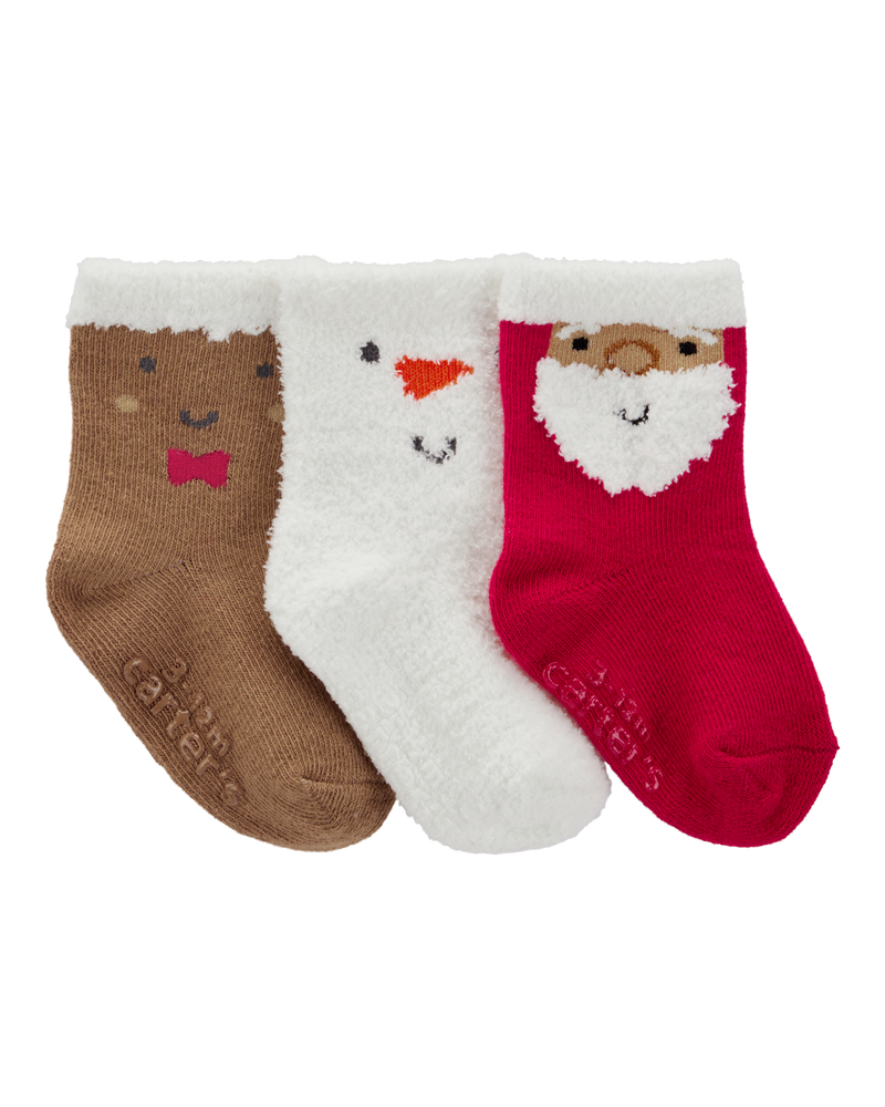 Baby 3-Pack Christmas Booties, image 1 of 2 slides