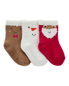 Baby 3-Pack Christmas Booties, image 1 of 2 slides