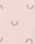 Baby Preemie Rainbow Cotton Sleeper Gown, image 5 of 6 slides