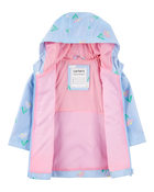 Toddler Floral Color Changing Rain Jacket - Blue, image 6 of 6 slides