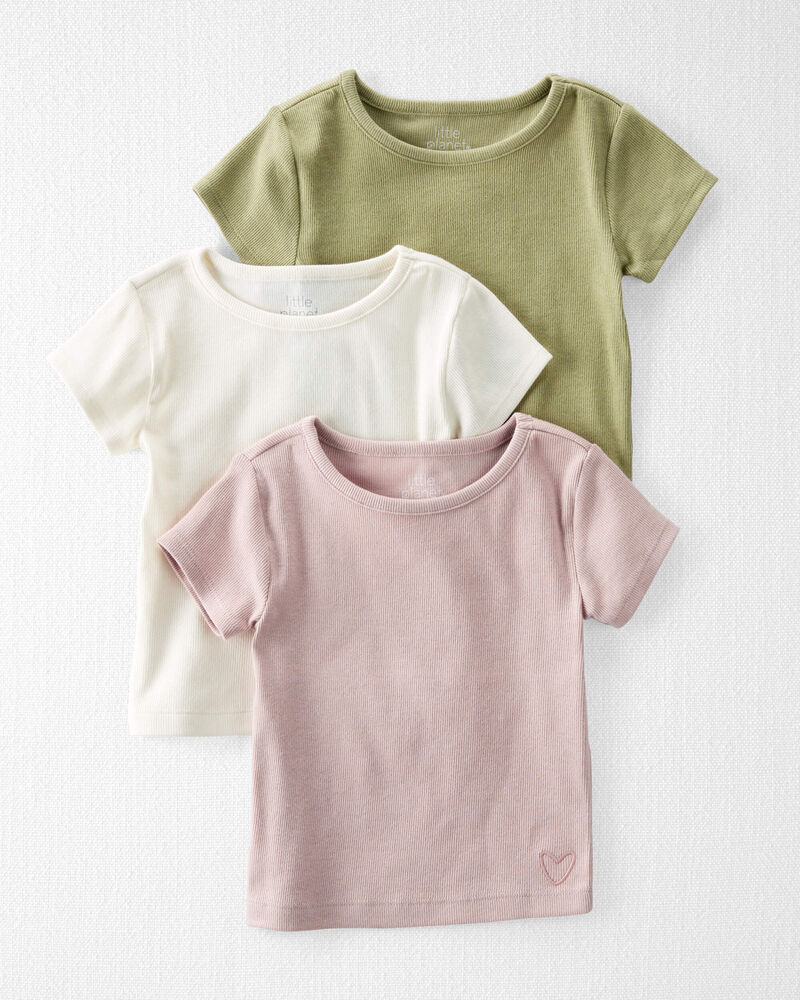 Toddler 3-Pack Organic Cotton Tees, image 1 of 4 slides