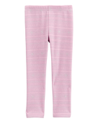 Toddler 2-Piece Waffle Knit Thermal Peplum Top & Leggings Set, image 5 of 9 slides