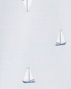 Baby Boy 1-Piece Sailboat PurelySoft Footie Pajamas, image 3 of 5 slides