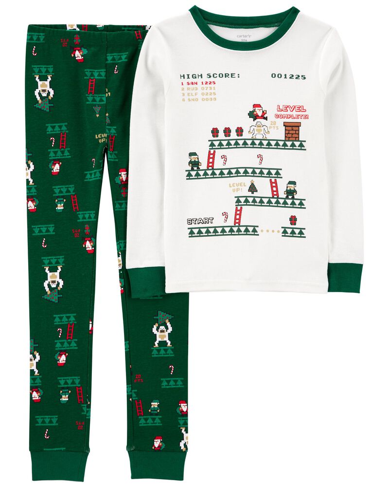 Kid 2-Piece Christmas 100% Snug Fit Cotton Pajamas, image 1 of 3 slides