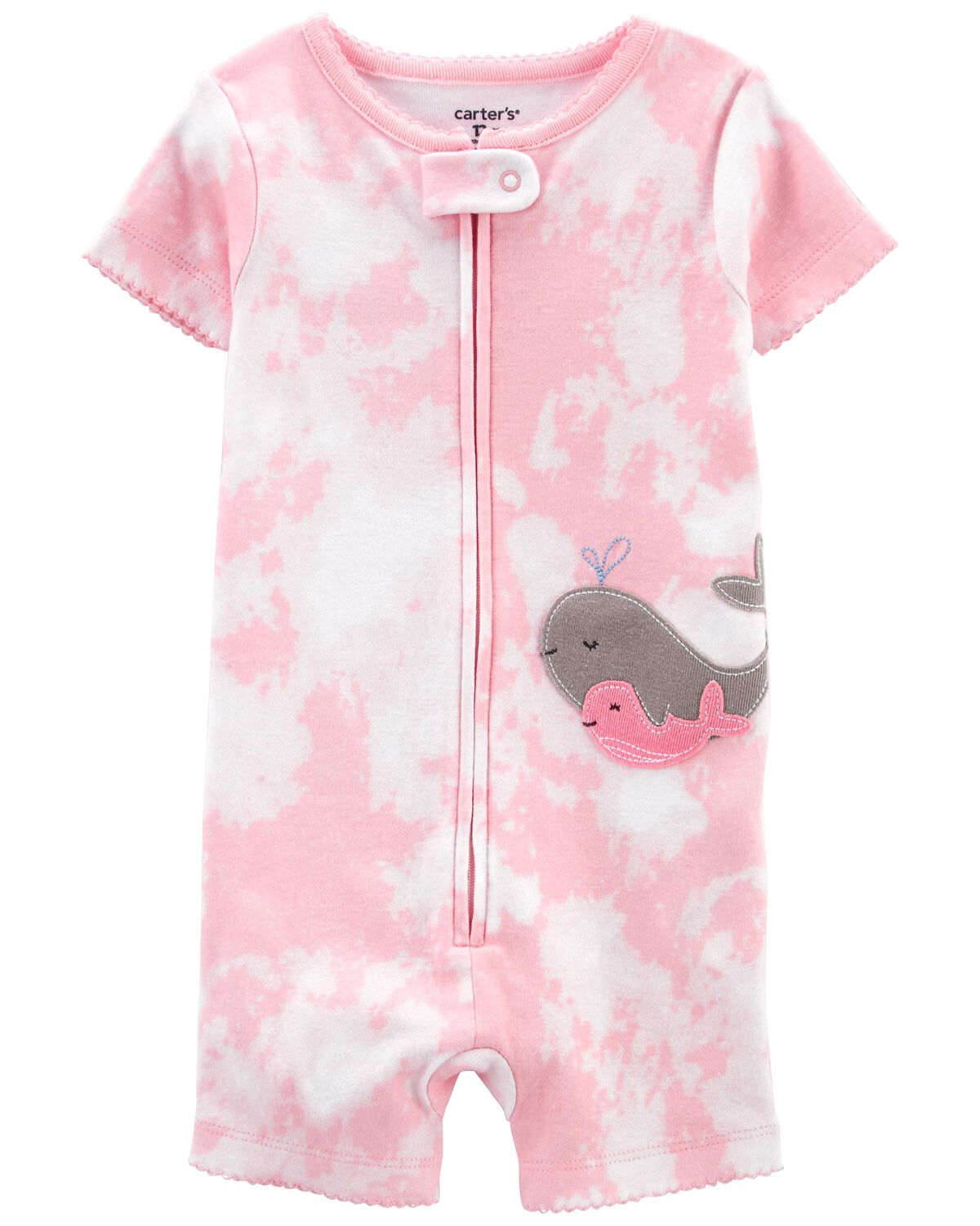 Multi Baby 1Piece TieDye 100 Snug Fit Cotton Romper Pajamas