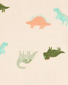 Baby 4-Piece Dinosaur Cotton Pajamas, image 3 of 4 slides