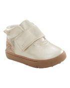  Every Step® First Walker Sparkle High-Top Boots - Silver, image 1 of 7 slides