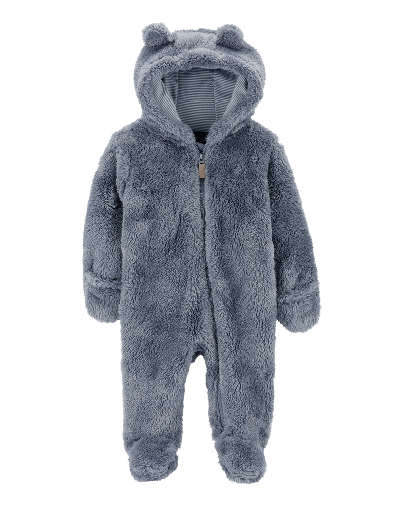 Blue Baby Hooded Pram Suit