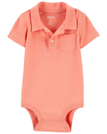 Baby Pocket Henley Jersey Bodysuit
, 