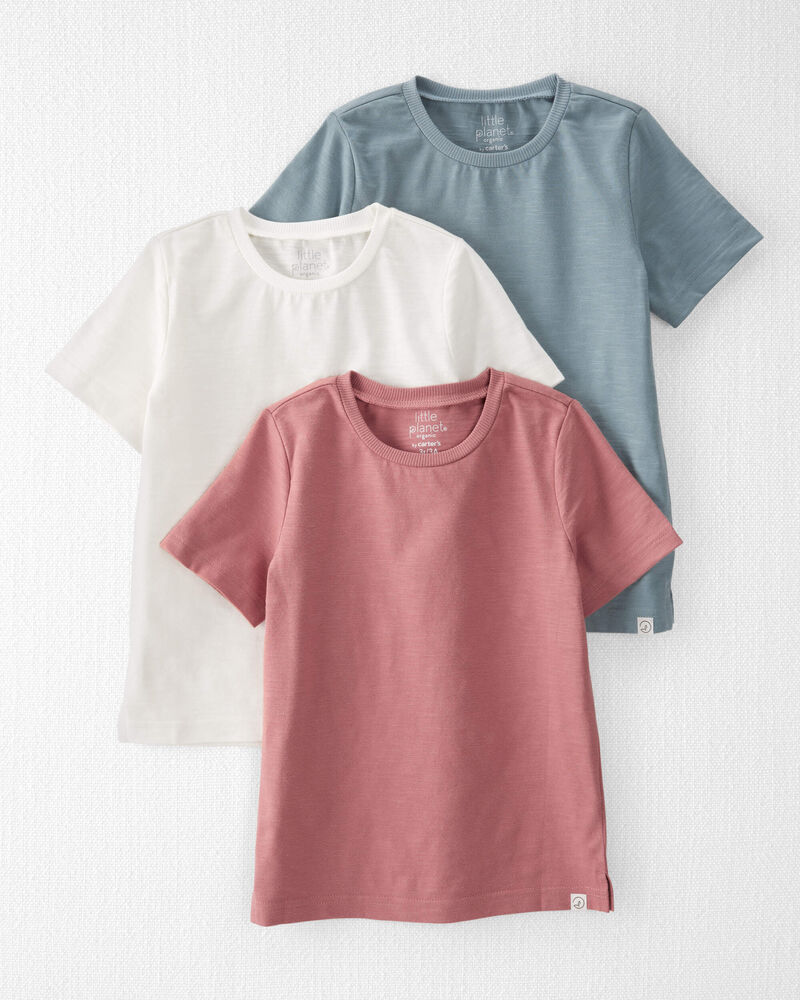 Toddler 3-Pack Organic Cotton T-Shirts, image 1 of 6 slides