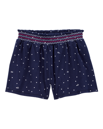 Kid Star Print Flowy Pull-On Shorts, 