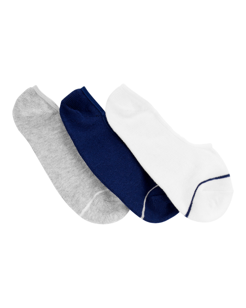 Kid 3-Pack No-Show Socks, image 1 of 2 slides