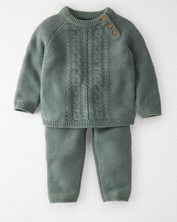 Baby Organic Sweater Knit 2-Piece Set, 
