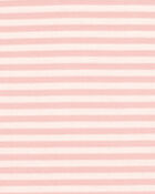 Baby 2-Piece Striped Swaddle Cap and Blanket Set - Pink, image 3 of 4 slides
