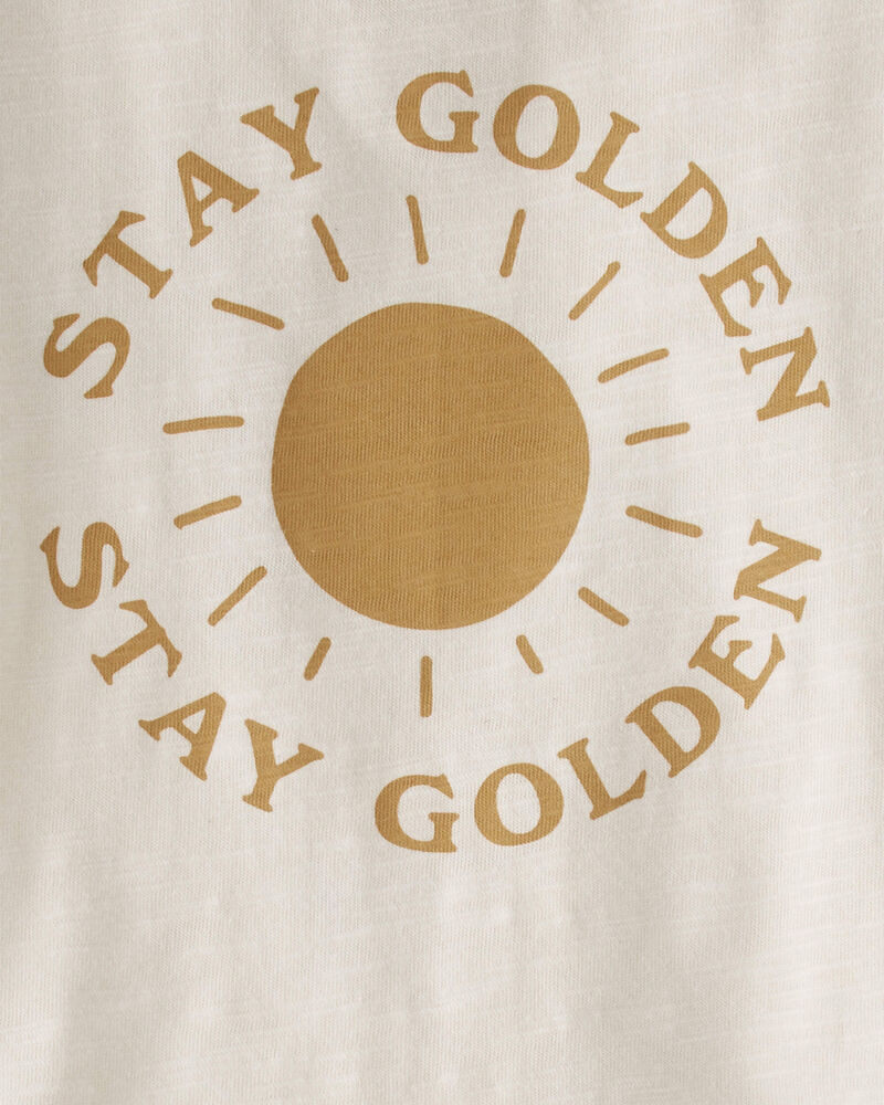 Baby Organic Cotton Stay Golden Graphic Tee, image 3 of 4 slides