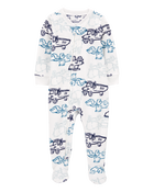 Baby 1-Piece Construction Fleece Footie Pajamas, image 1 of 3 slides