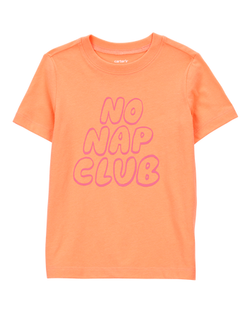 Toddler Boy No Nap Club Short-Sleeve Graphic Tee - Orange, 