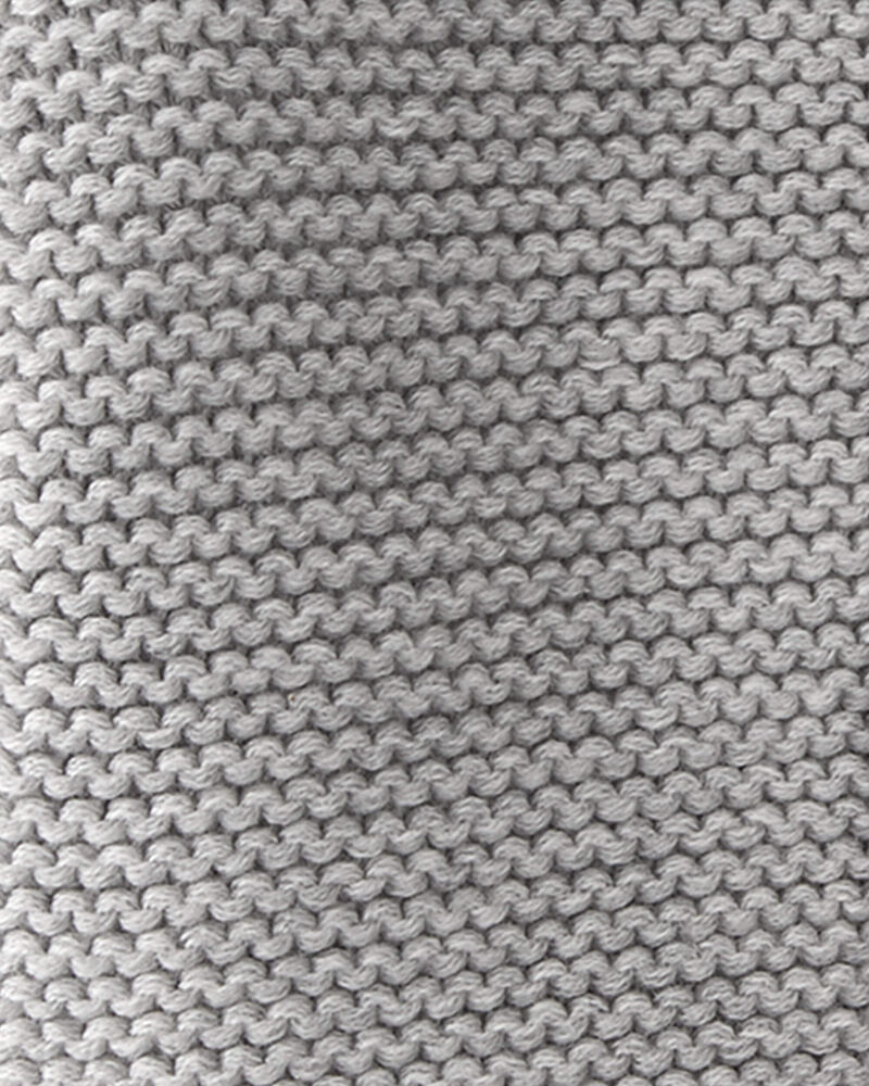 Baby Organic Cotton Signature Stitch Cardigan, image 2 of 6 slides