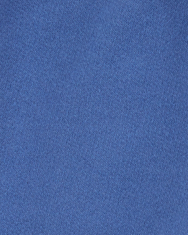 Toddler Girl Pull-On French Terry Shorts - Blue, image 5 of 6 slides