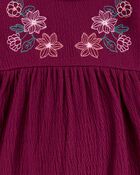 Baby Embroidered Floral Jumpsuit, image 2 of 3 slides