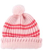 Baby Striped Knit Beanie, image 2 of 3 slides