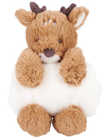 Reindeer Plush Stuffed Animal & Blanket Set, 