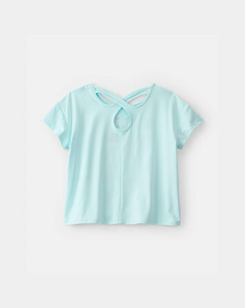 Girls 'Malibu Beach' Active Top - Blue, 