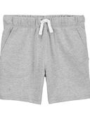 Grey - Kid Pull-On Cotton Shorts